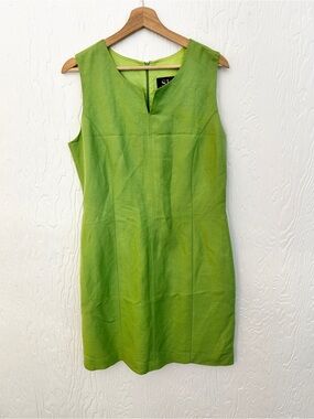 STUDIO LONDON Line‎ Shift Dress Medium Green Chic Summer Coastal Dinner